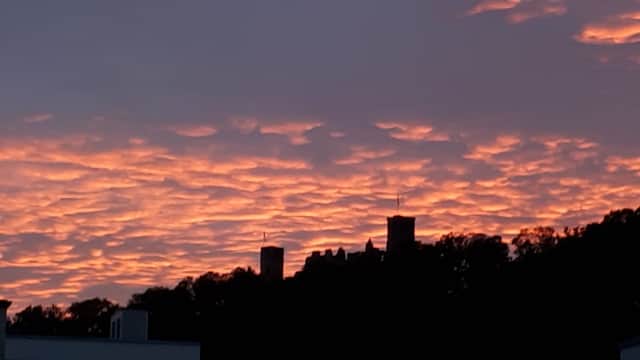 Wolken mit Abendstimmung